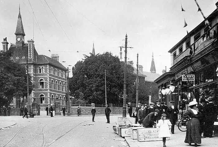 Framed Print : Swansea St. Helen's Road early 1900s Framed Print : Swansea St. Helen's Road early 1900s