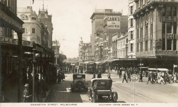 Framed Print : Swanston Street, Melbourne Framed Print : Swanston Street, Melbourne