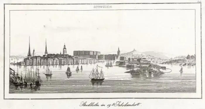 Framed Print : Sweden / Stockholm / 1835 Framed Print : Sweden / Stockholm / 1835