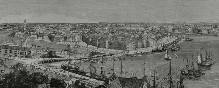 Framed Print : Sweden, Stockholm. General view of the city Framed Print : Sweden, Stockholm. General view of the city