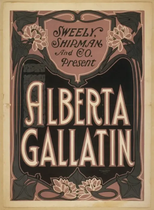 Framed Print : Sweely Shipman and Co. present Alberta Gallatin Framed Print : Sweely Shipman and Co. present Alberta Gallatin
