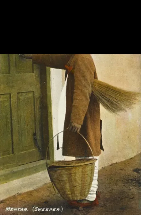 Framed Print : A sweeper - India Framed Print : A sweeper - India