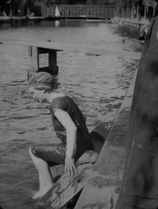 Framed Print : Swimmer at edge of Commercial Road Swimming Baths, Bedford Framed Print : Swimmer at edge of Commercial Road Swimming Baths, Bedford