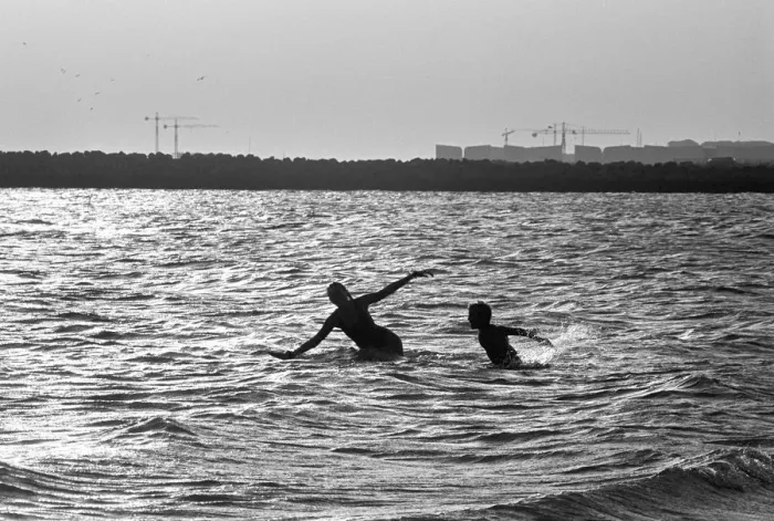 Framed Print : Swimming, Cadiz, Spain -1 Framed Print : Swimming, Cadiz, Spain -1