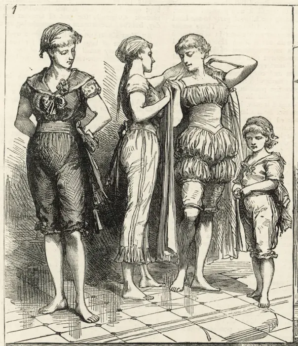 Framed Print : SWIMMING / LADIES / 1883 Framed Print : SWIMMING / LADIES / 1883