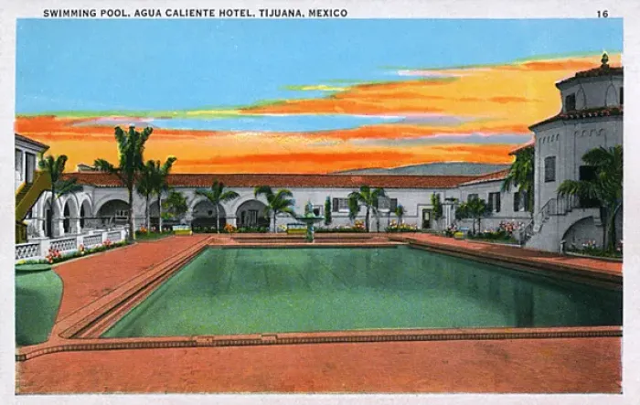 Framed Print : Swimming pool at Hotel Agua Caliente, Tijuana, Mexico Framed Print : Swimming pool at Hotel Agua Caliente, Tijuana, Mexico