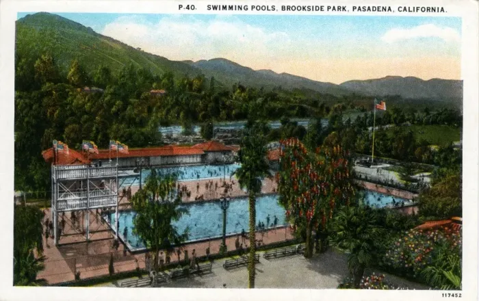 Framed Print : Swimming Pools, Brookside Park, California Framed Print : Swimming Pools, Brookside Park, California