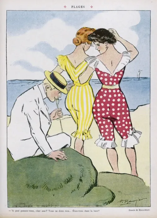 Framed Print : Swimwear 1908 Le Rire Framed Print : Swimwear 1908 Le Rire