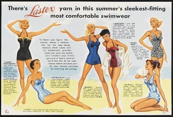 Swimwear Circa 1960. Before the bikini: To flatter your figure this summer