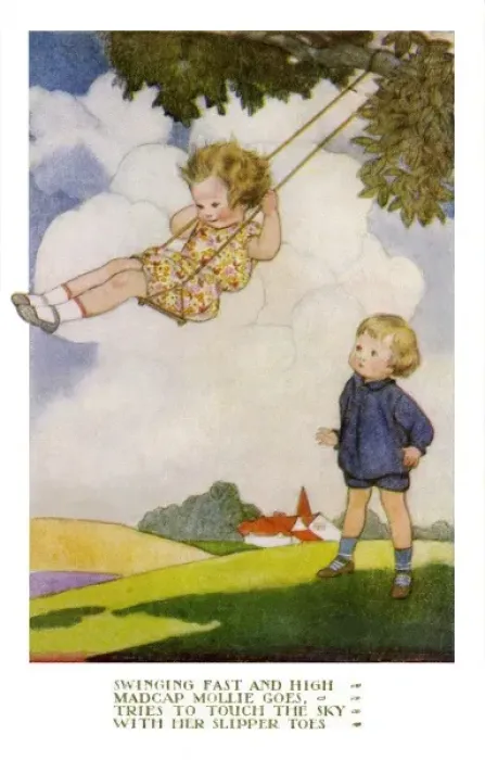 Framed Print : On the Swing by Susan Beatrice Pearse Framed Print : On the Swing by Susan Beatrice Pearse