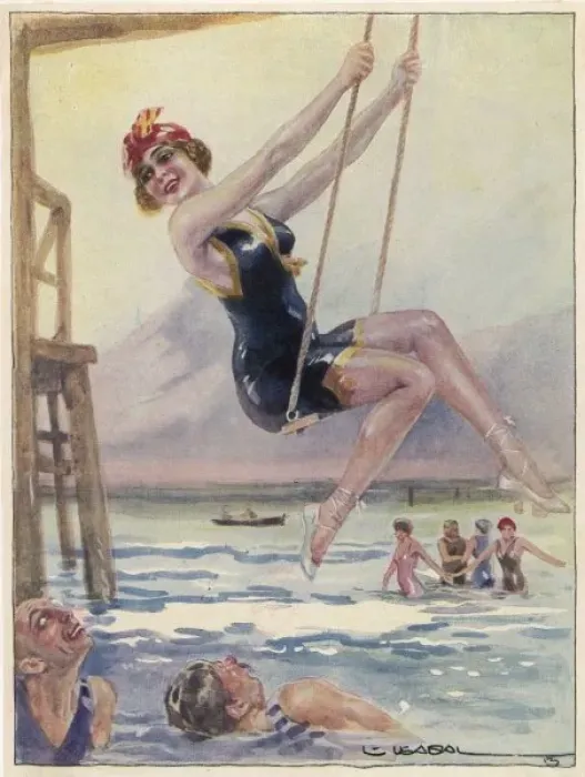 Framed Print : Swinging by the Sea Framed Print : Swinging by the Sea