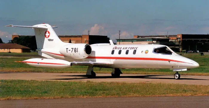 Framed Print : Swiss Air Force - Learjet 35A T-781 (msn 35A-068), of Lufttransportdienst des Bundes, at RAF Mildenhall (German: Schweizer Luftwaffe; French: Forces aeriennes suisses; Italian: Forze aeree svizzere; Romansh: Aviatica militara svizra) Date: 1993 Framed Print : Swiss Air Force - Learjet 35A T-781 (msn 35A-068), of Lufttransportdienst des Bundes, at RAF Mildenhall (German: Schweizer Luftwaffe; French: Forces aeriennes suisses; Italian: Forze aeree svizzere; Romansh: Aviatica militara svizra) Date: 1993