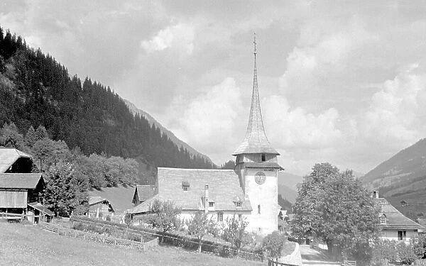 Swiss Alps: alpine church