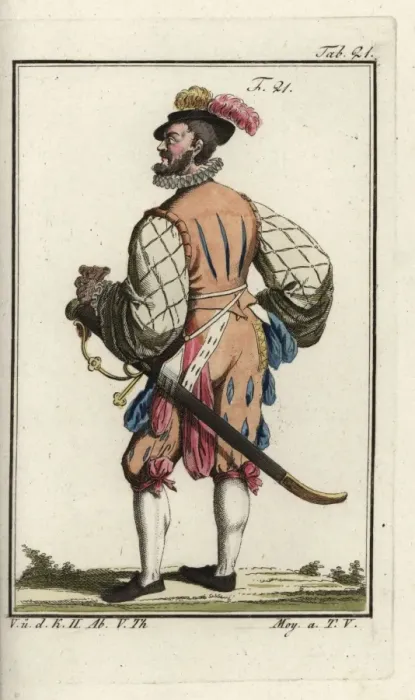 Framed Print : Swiss army officer, 1588 Framed Print : Swiss army officer, 1588
