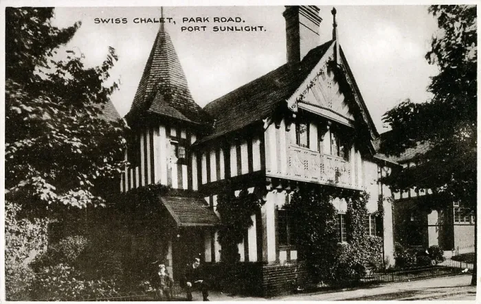 Framed Print : Swiss Chalet, Park Road, Port Sunlight Framed Print : Swiss Chalet, Park Road, Port Sunlight