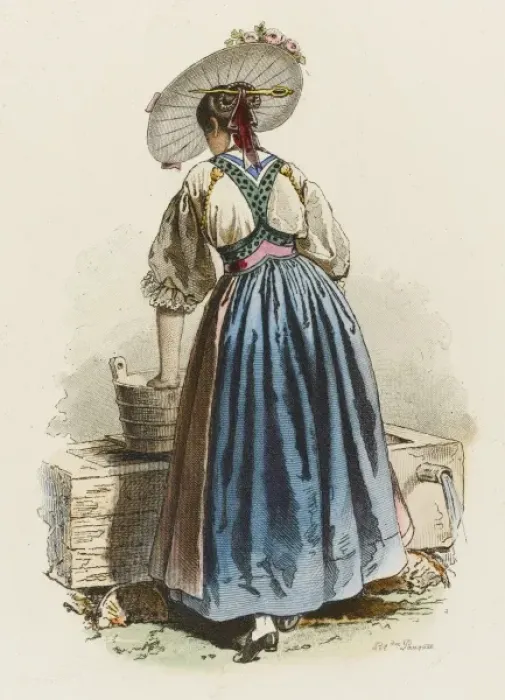 Framed Print : Swiss Country Woman Framed Print : Swiss Country Woman