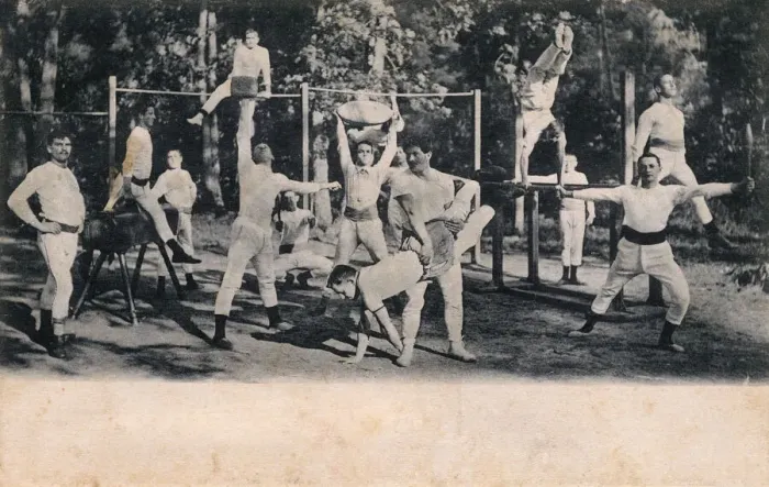 Framed Print : Swiss Gymnastic Group Exercise Framed Print : Swiss Gymnastic Group Exercise