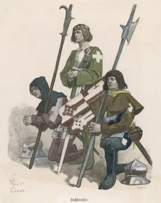 Framed Print : Swiss Soldiers / 15th C Framed Print : Swiss Soldiers / 15th C