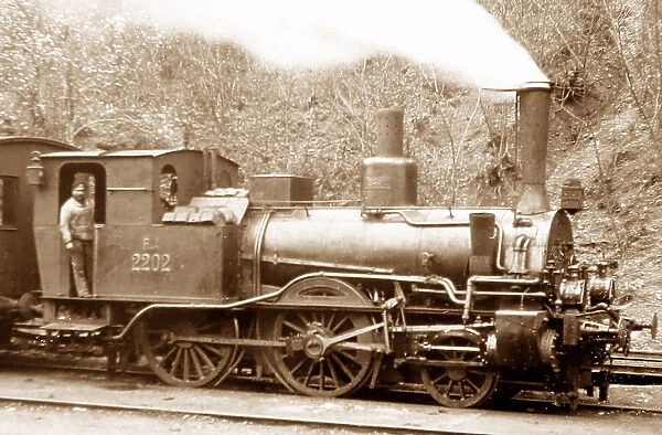 A Swiss steam locomotive, early 1900s