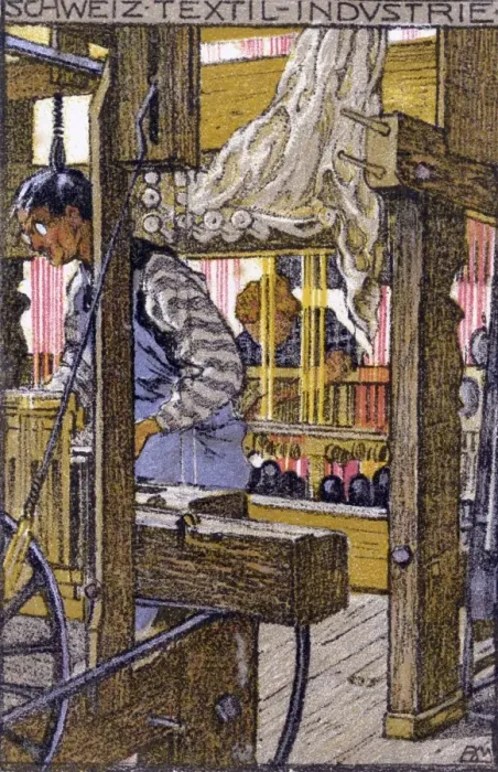 Framed Print : Swiss Textile Industry - Bern Framed Print : Swiss Textile Industry - Bern
