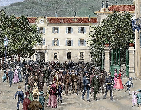 Switzerland. 19th century. Ticino revolt (September 2, 1890)
