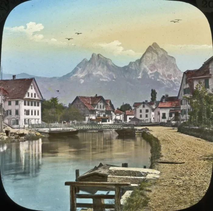 Framed Print : Switzerland - Brunnen Framed Print : Switzerland - Brunnen
