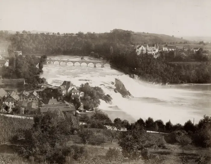 Framed Print : Switzerland, c. 1880s - Rhine Falls Framed Print : Switzerland, c. 1880s - Rhine Falls