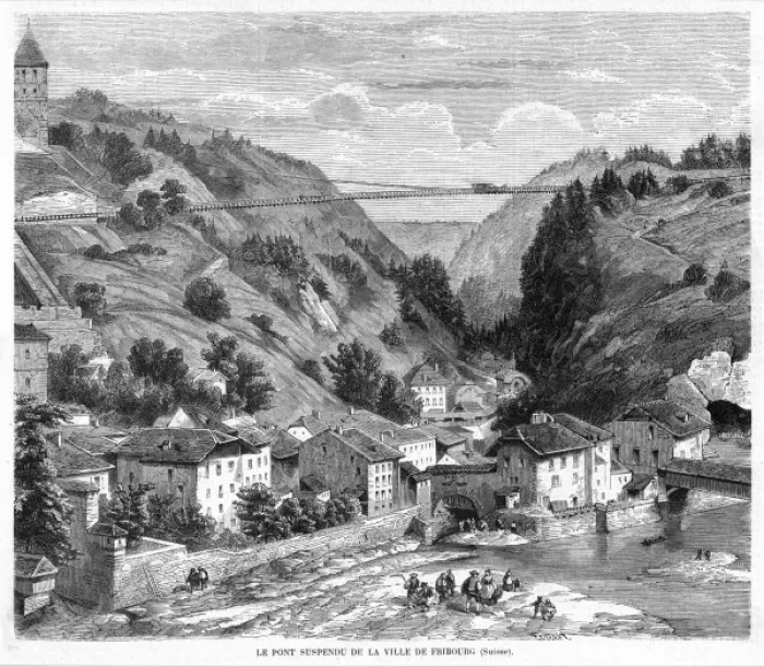 Framed Print : Switzerland Fribourg