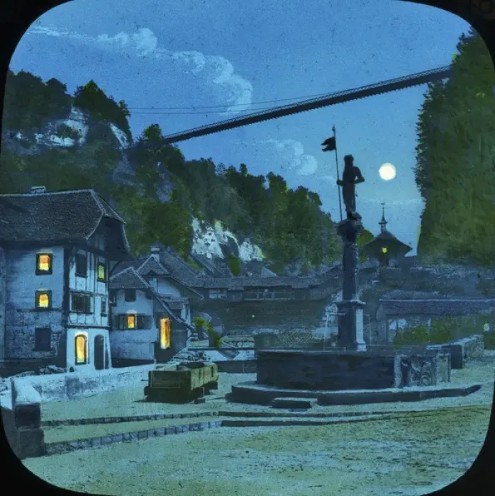 Framed Print : Switzerland - Fribourg, Lower Town Fountain Framed Print : Switzerland - Fribourg, Lower Town Fountain