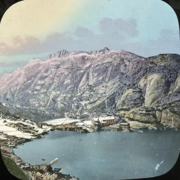 Framed Print : Switzerland - Grimsel Lake and Hospice Framed Print : Switzerland - Grimsel Lake and Hospice