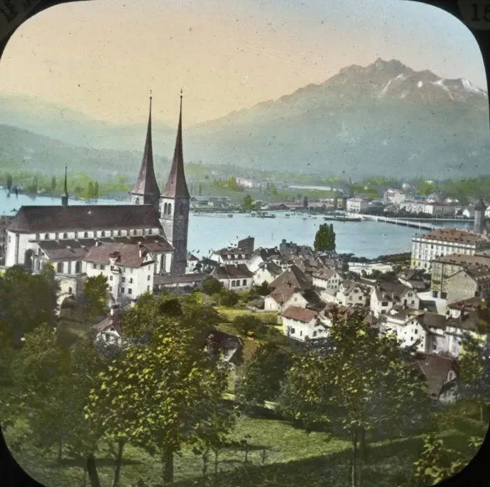 Framed Print : Switzerland - Lucerne the Hofkirche Framed Print : Switzerland - Lucerne the Hofkirche