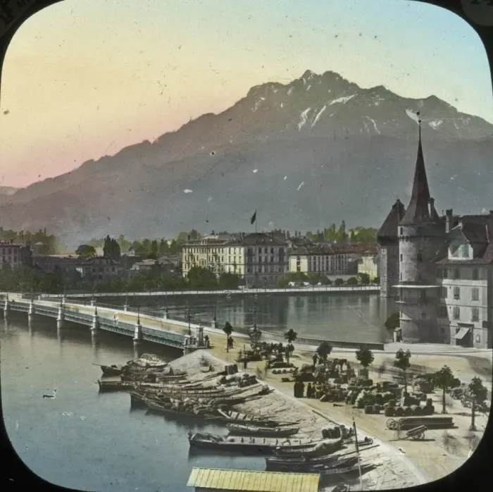 Framed Print : Switzerland - Lucerne and Pilatus Framed Print : Switzerland - Lucerne and Pilatus