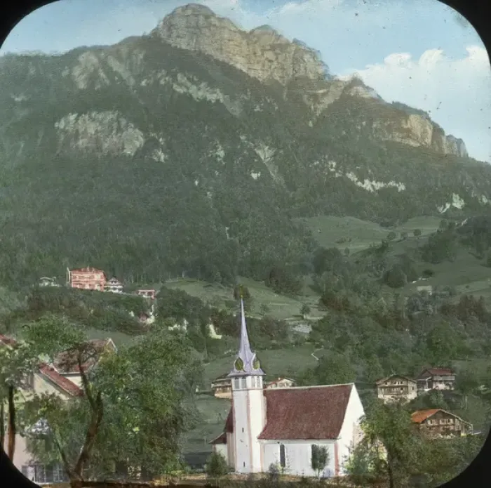 Framed Print : Switzerland - Morschach Village Framed Print : Switzerland - Morschach Village
