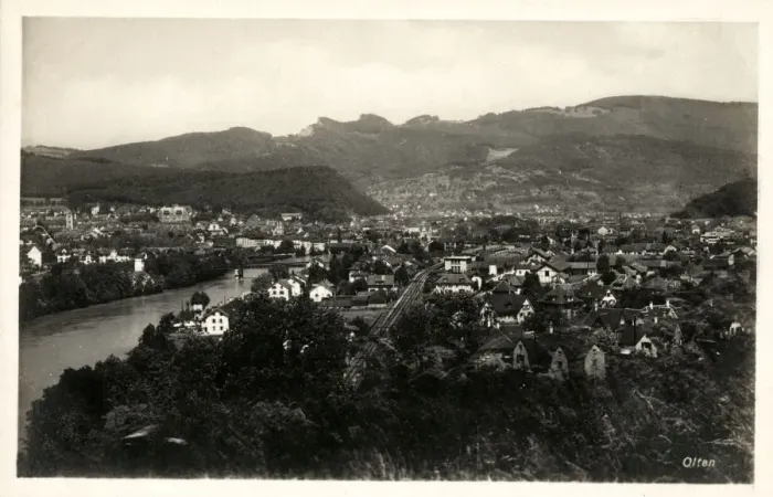 Framed Print : Switzerland - Olten on the River Aare Framed Print : Switzerland - Olten on the River Aare