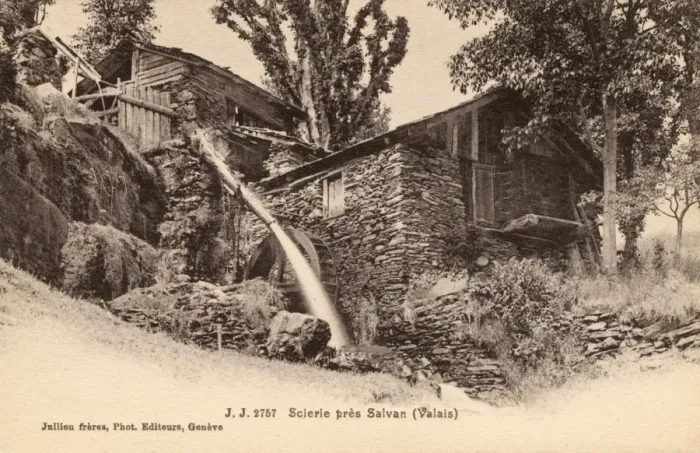 Framed Print : Switzerland - Overshot Watermill near Salvan Framed Print : Switzerland - Overshot Watermill near Salvan