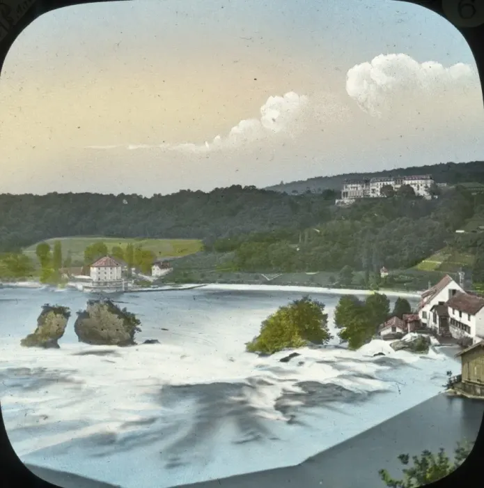 Framed Print : Switzerland - The Rhine above the Falls, Neuhausen Framed Print : Switzerland - The Rhine above the Falls, Neuhausen