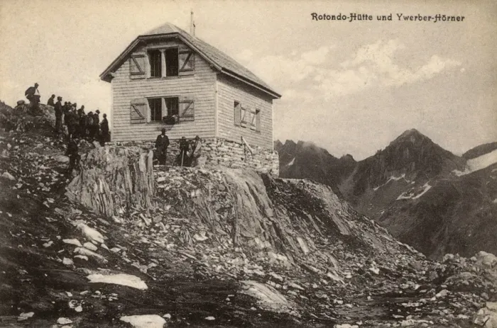 Framed Print : Switzerland - Rotondohutte and view toward the Ywerberhorner Framed Print : Switzerland - Rotondohutte and view toward the Ywerberhorner