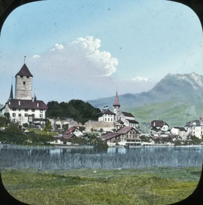 Framed Print : Switzerland - Spietz, Lake of Thun Framed Print : Switzerland - Spietz, Lake of Thun