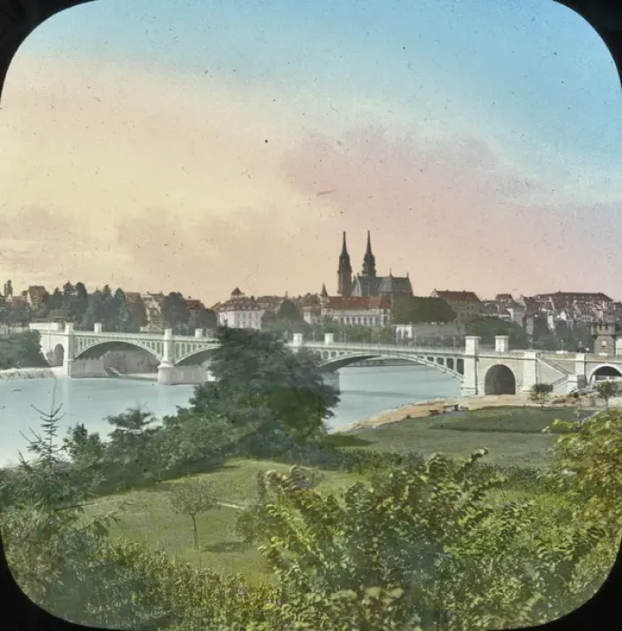 Framed Print : Switzerland - The Upper Bridge, Basel Framed Print : Switzerland - The Upper Bridge, Basel