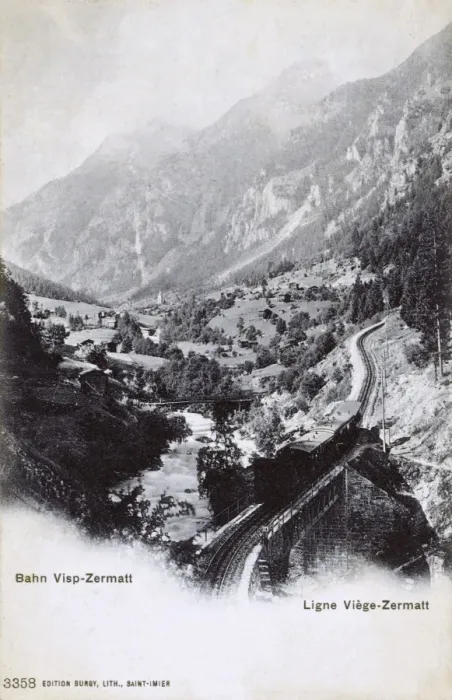 Framed Print : Switzerland - Visp-Zermatt Railway Framed Print : Switzerland - Visp-Zermatt Railway