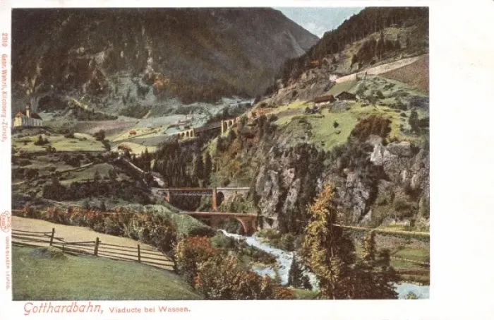 Framed Print : Switzerland - Wassen Viaduct Framed Print : Switzerland - Wassen Viaduct