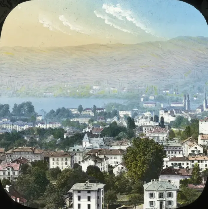 Framed Print : Switzerland - Zurich from the Flaraten Framed Print : Switzerland - Zurich from the Flaraten