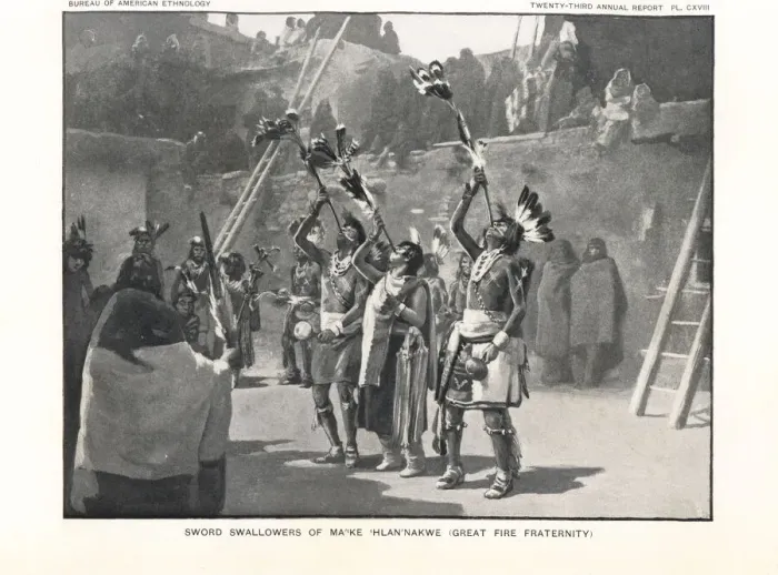 Framed Print : Sword swallowers of the Ma tke Thlan nakwe Framed Print : Sword swallowers of the Ma tke Thlan nakwe