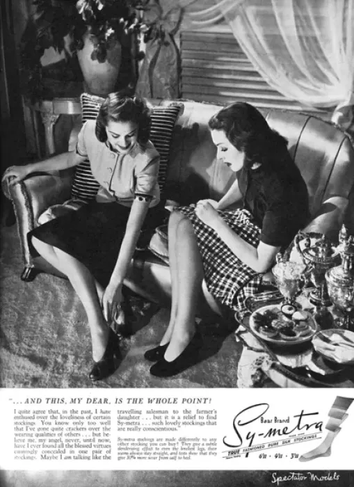 Framed Print : Sy-metra stockings advertisement, 1939 Framed Print : Sy-metra stockings advertisement, 1939