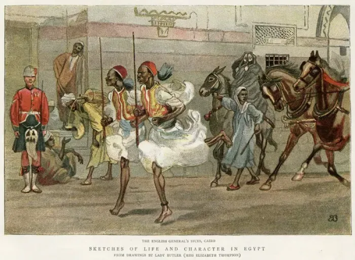 Framed Print : Syces Running, Cairo Framed Print : Syces Running, Cairo