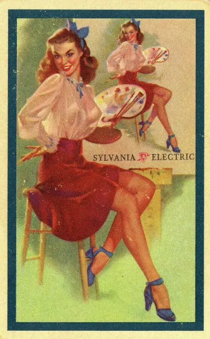 Framed Print : Sylvania Electric, USA, pin-up Framed Print : Sylvania Electric, USA, pin-up