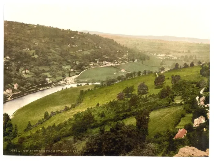 Framed Print : From Symonds Yat, Whitchurch, England Framed Print : From Symonds Yat, Whitchurch, England