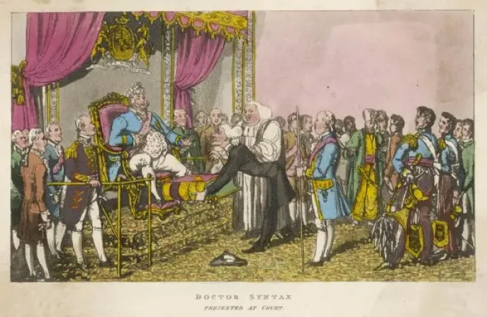 Framed Print : Syntax / Rowlandson / Court Framed Print : Syntax / Rowlandson / Court