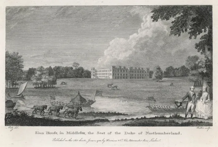 Framed Print : Syon House / Middx C1780 Framed Print : Syon House / Middx C1780