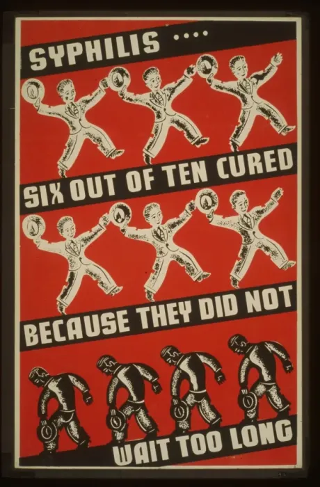 Framed Print : Syphilis... six out of ten cured because they did not wait Framed Print : Syphilis... six out of ten cured because they did not wait